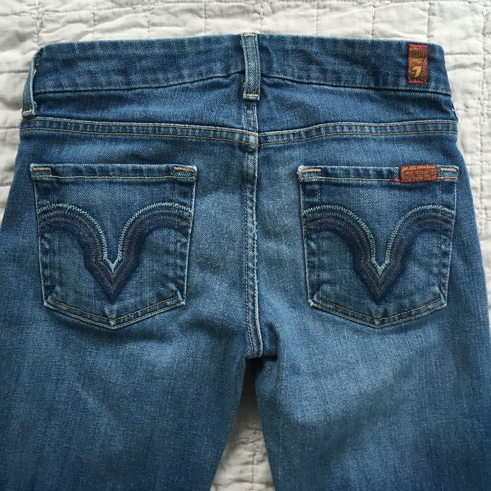 7 for all mankind Kate straight leg jeans Sz 25